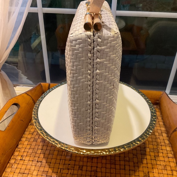 VTG Rodo Italy Woven Wicker Purse - Picture 3 of 6